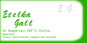 etelka gall business card